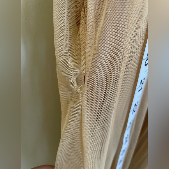 Indian Tan Salwar Suit with Matching Churidaar Style Pant and Dupatta - Picture 6 of 6